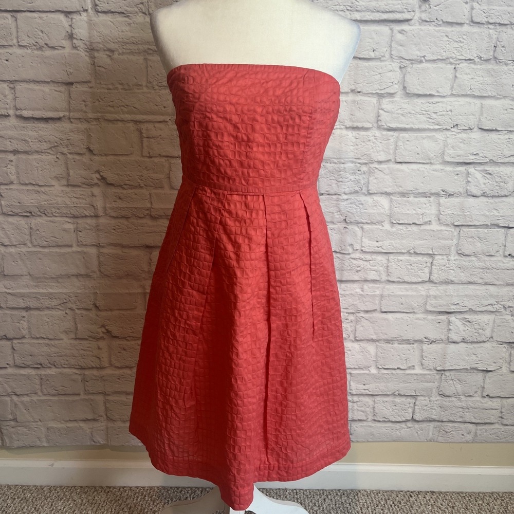 J. Crew NWT Strapless Coquette Coconut Girl  Lorelei Deco Dot  Party Dress Sze 6